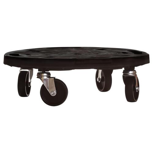 Plantevogn med hjul 40 cm i diameter 275 kg sort