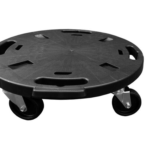 Plantevogn med hjul 40 cm i diameter 275 kg sort