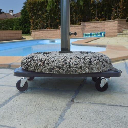 Transportvogn 58x38x12 cm PP sort