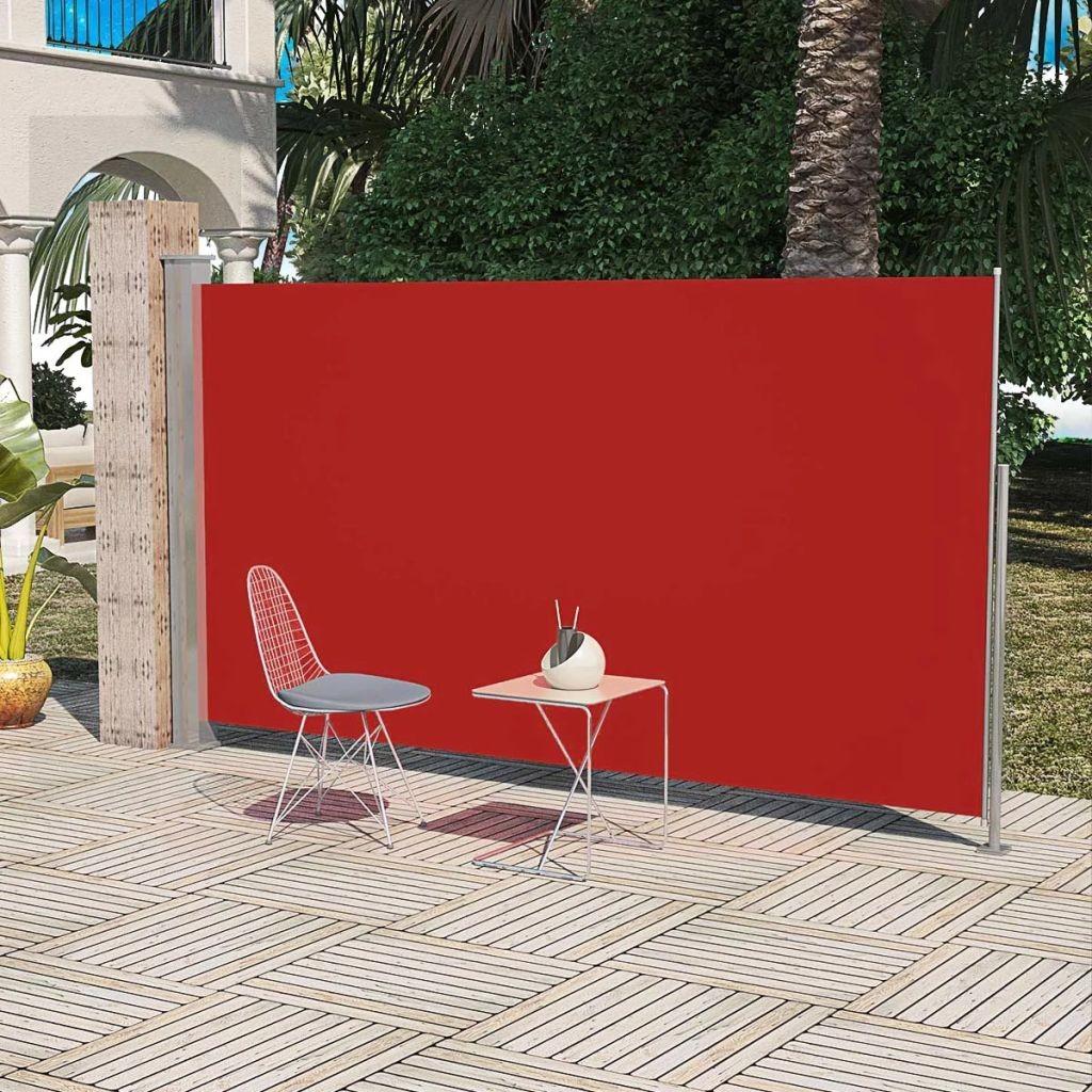 Sidemarkise til terrasse 160x300 cm rød