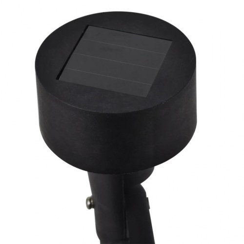 Soldrevne LED-spotlights 12 stk. sort