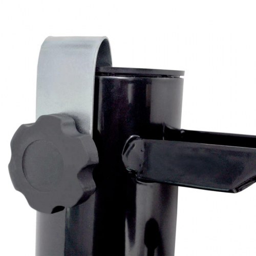 Udendørs paraplyholder stål sort