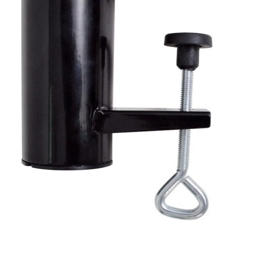 Udendørs paraplyholder stål sort