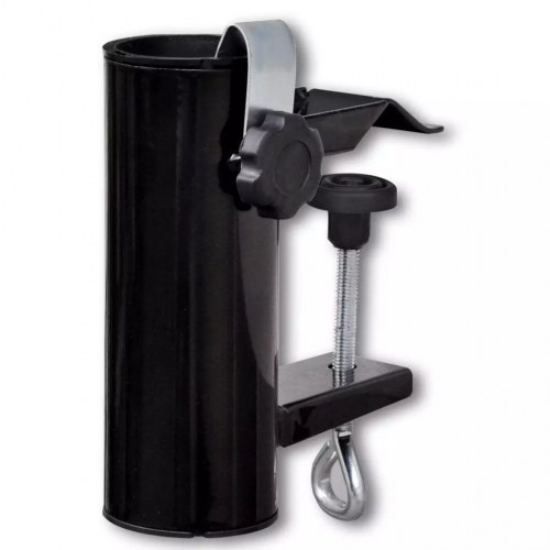 Udendørs paraplyholder stål sort