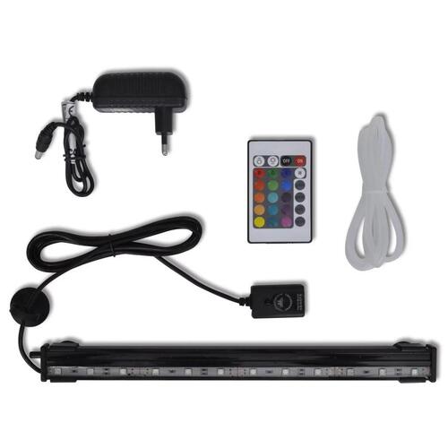 LED-undervandslampe til akvarie 32 cm boblefunktion RGB-farver