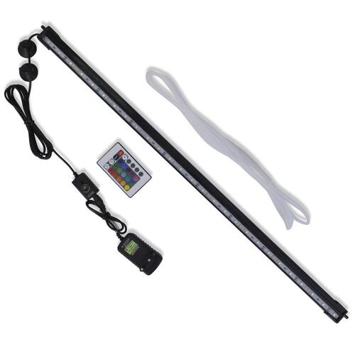 LED-akvarielampe med boblefunktion 71 cm RGB-farver