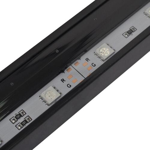 LED-akvarielampe med boblefunktion 71 cm RGB-farver