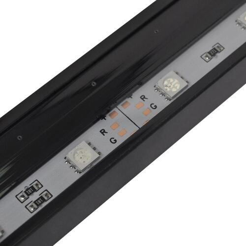 LED-akvarielampe med boblefunktion 94 cm RGB-farver