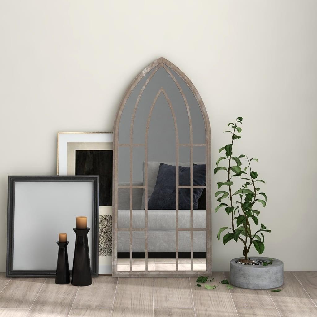 Spejl 100x45 cm jern sandfarvet