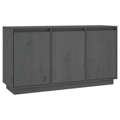 Skænk 111x34x60 cm massivt fyrretræ grå