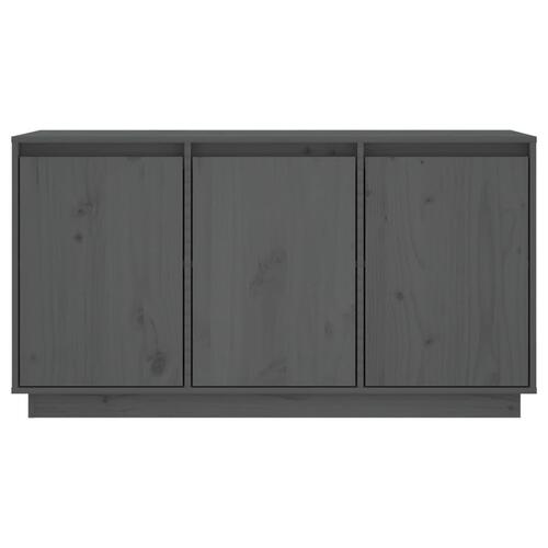 Skænk 111x34x60 cm massivt fyrretræ grå