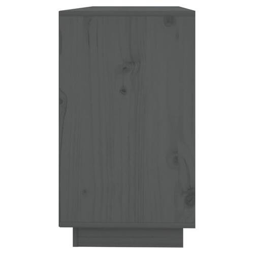Skænk 111x34x60 cm massivt fyrretræ grå