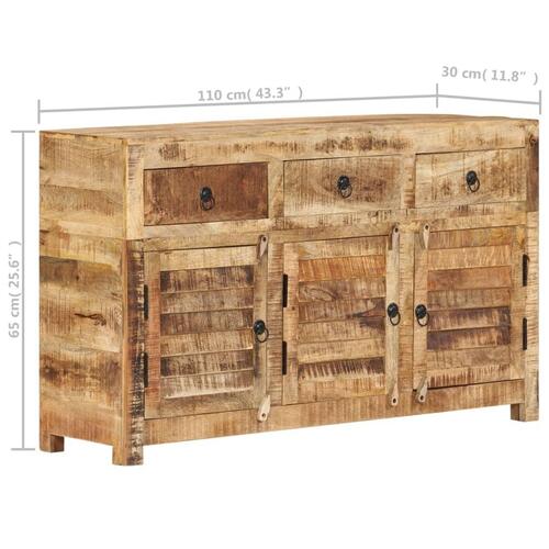 Skænk 110x30x65 cm massivt mangotræ