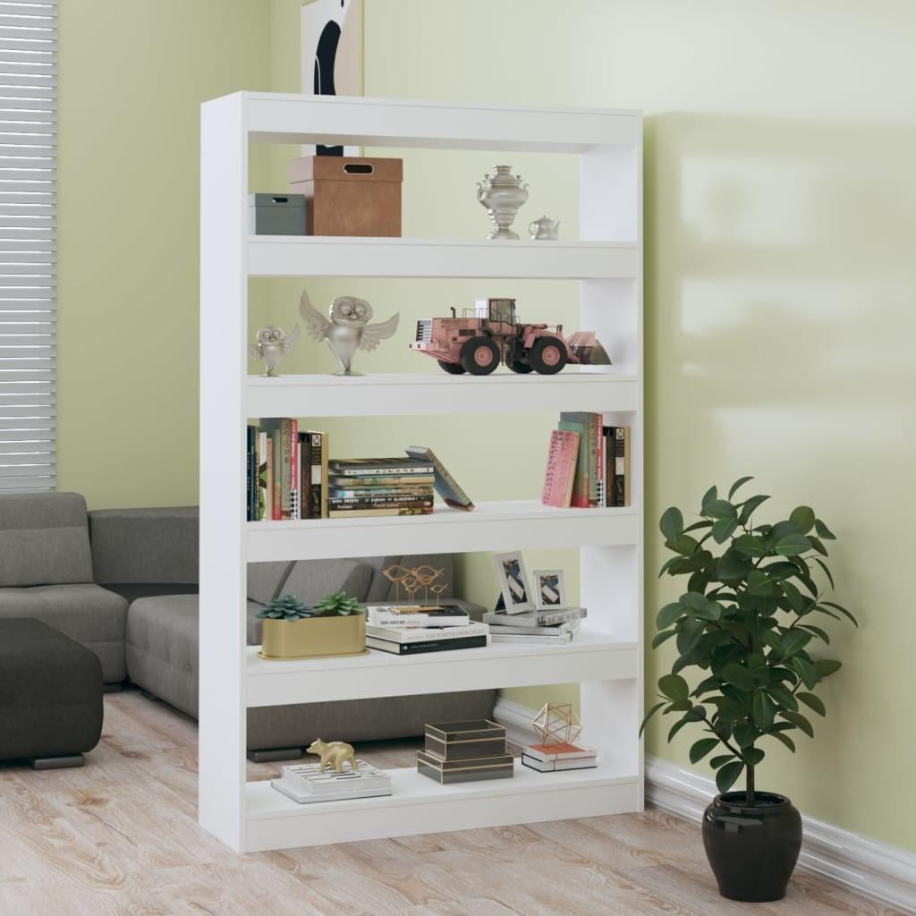 Bogreol/rumdeler 100x30x166 cm hvid