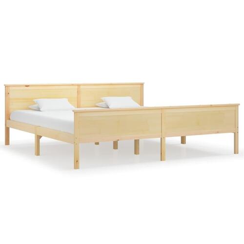 Sengeramme 200x200 cm massivt fyrretræ