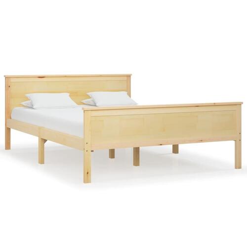Sengeramme 160x200 cm massivt fyrretræ