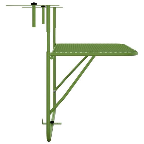 Altanbord 60x40 cm stål grøn