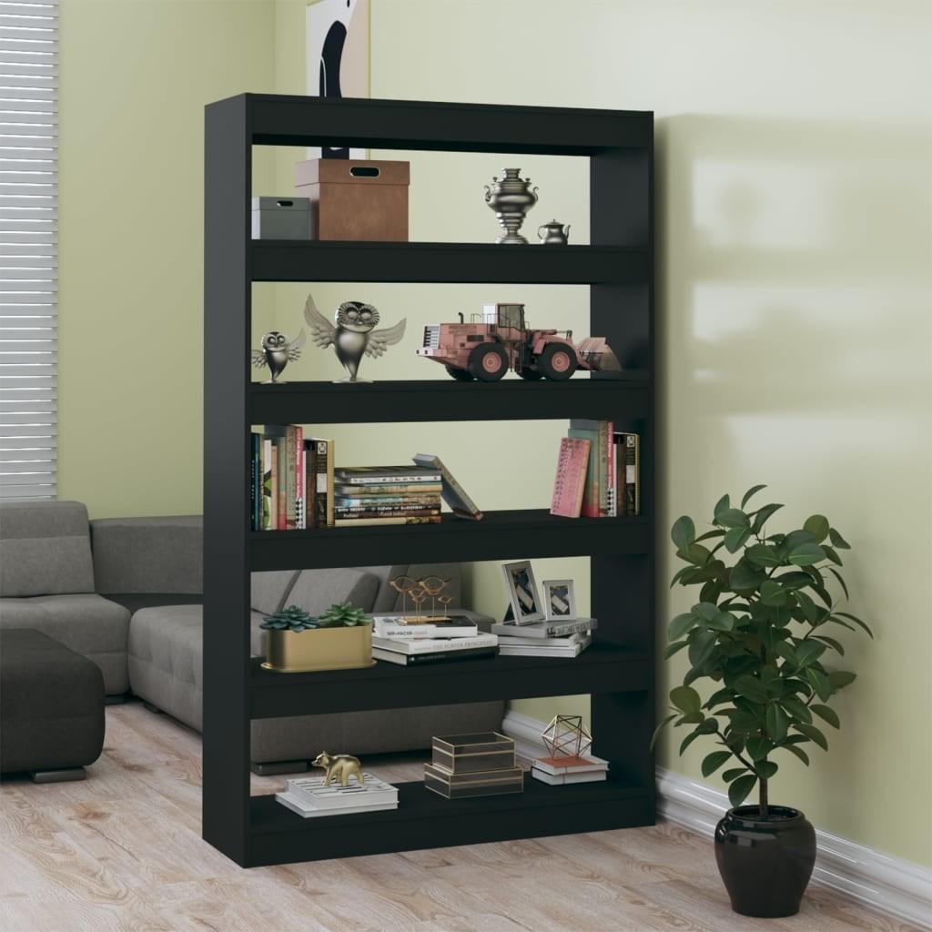 Bogreol/rumdeler 100x30x166 cm sort