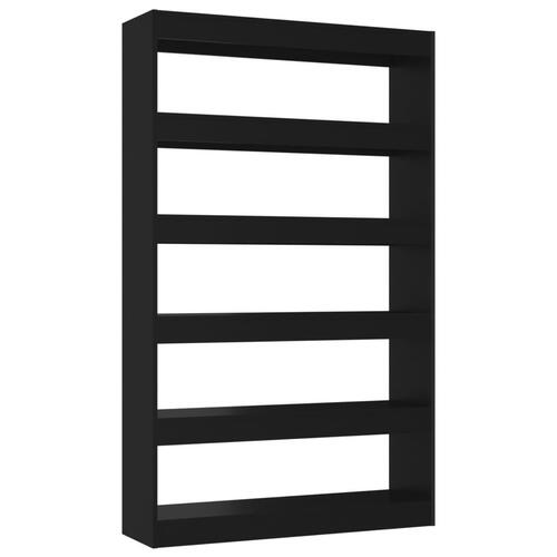 Bogreol/rumdeler 100x30x166 cm sort