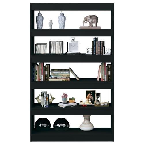 Bogreol/rumdeler 100x30x166 cm sort
