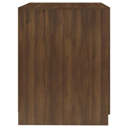 Vaskemaskineskab 71x71,5x91,5 cm brun egetræsfarve