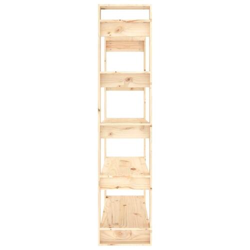 Bogreol/rumdeler 80x35x160 cm massivt fyrretræ