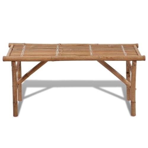 Foldbar havebænk 118 cm bambus