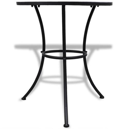 Bistrobord 60 cm mosaik blå og hvid