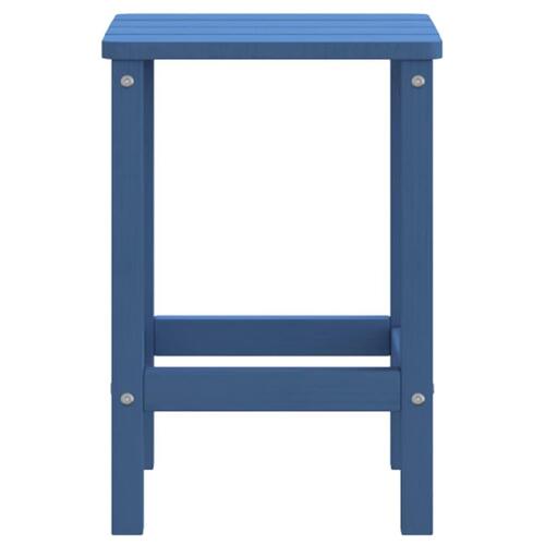 Adirondack-havebord 38x38x46 HDPE blå