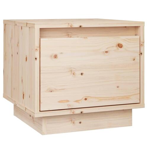 Sengebord 35x34x32 cm massivt fyrretræ