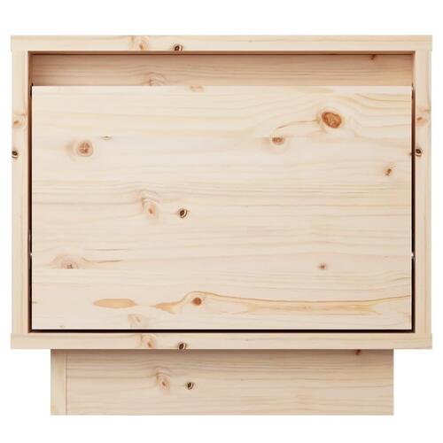 Sengebord 35x34x32 cm massivt fyrretræ
