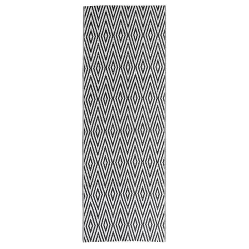 Udendørs gulvtæppe ARAKIL 80x250 cm PP sort