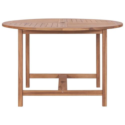 Havebord Ø110x75 cm massivt teaktræ