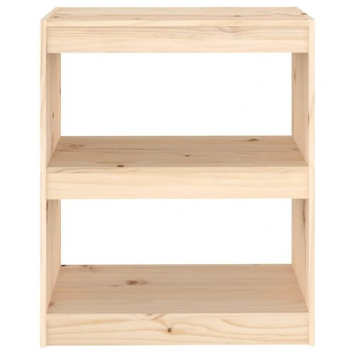Bogreol/rumdeler 60x30x71,5 cm massivt fyrretræ