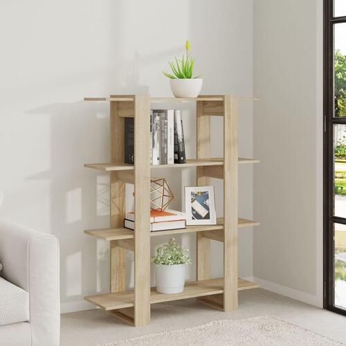 Bogreol/rumdeler 100x30x123,5 cm sonoma-eg