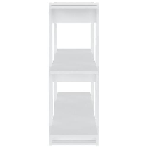 Bogreol/rumdeler 100x30x87 cm fyrretræ hvid