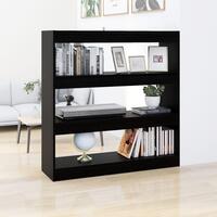 Bogreol/rumdeler 100x30x103 cm sort
