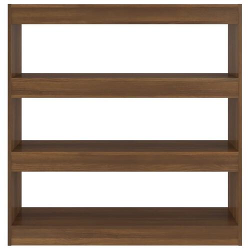 Bogreol/rumdeler 100x30x103 cm brun egetræ