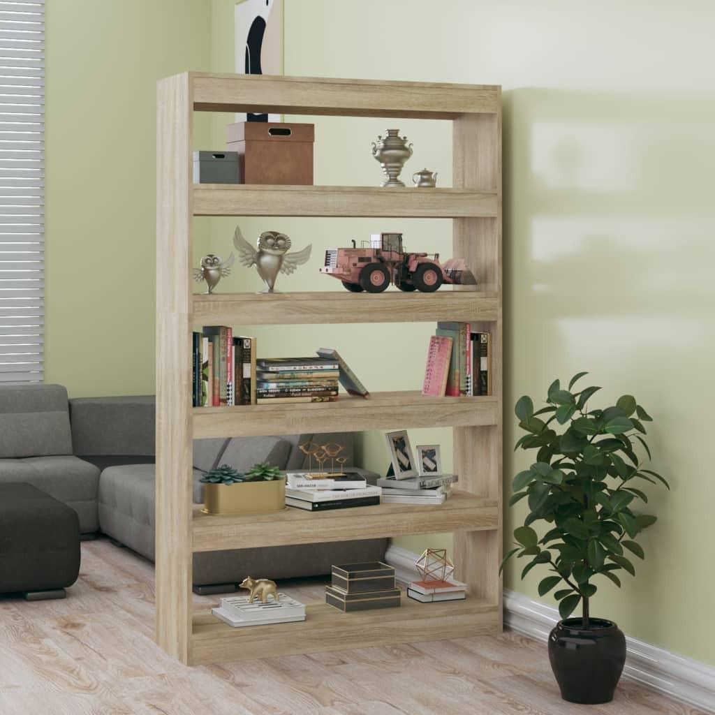 Bogreol/rumdeler 100x30x166 cm sonoma-eg