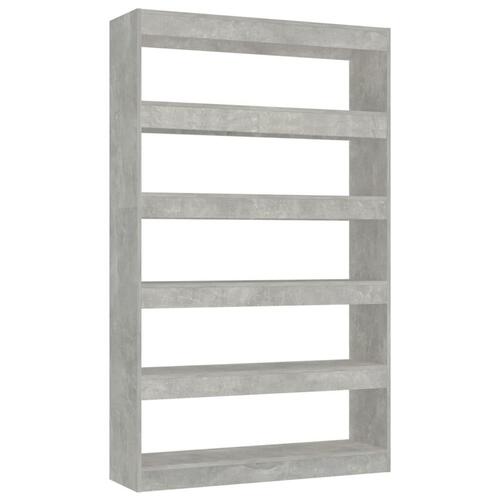 Bogreol/rumdeler 100x30x166 cm betongrå