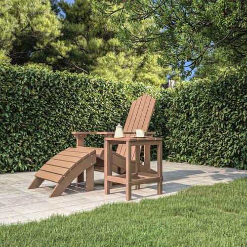 Adirondack-havebord 38x38x46 HDPE brun