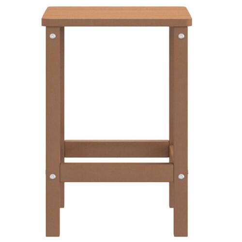 Adirondack-havebord 38x38x46 HDPE brun