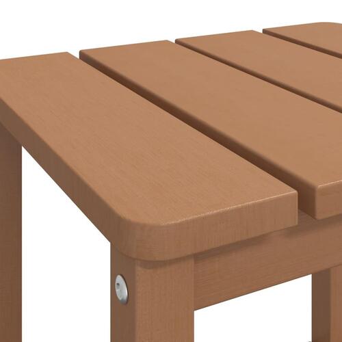 Adirondack-havebord 38x38x46 HDPE brun