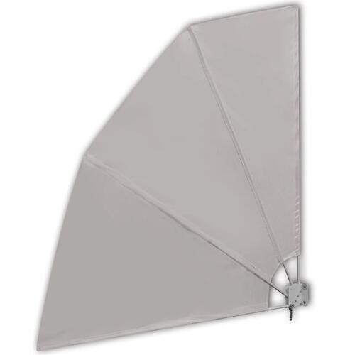 Sammenklappelig sidemarkise til altan cremefarvet 210 x 210 cm