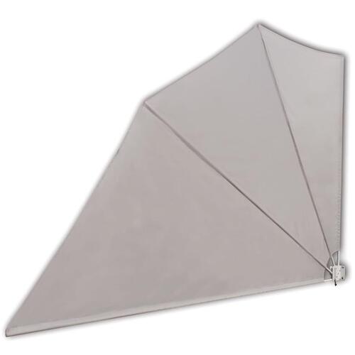 Sammenklappelig sidemarkise til altan cremefarvet 160 x 240 cm