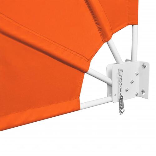 Sammenklappelig sidemarkise til altan terracotta 160 x 240 cm