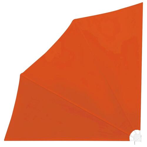 Sammenklappelig sidemarkise til altan terracotta 140 x 140 cm