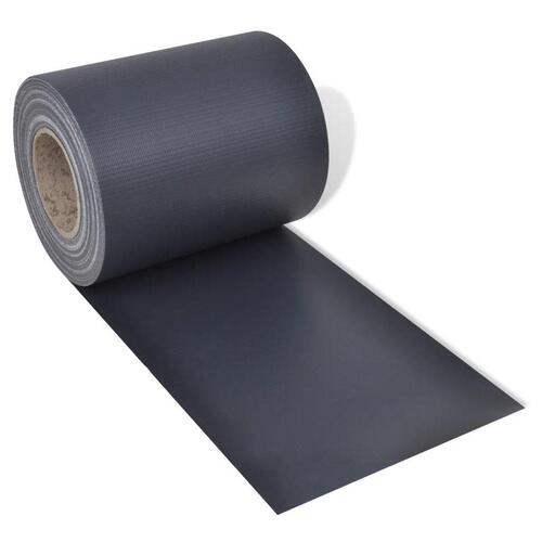 PVC Hegn Mørk Rulle Grå 70 x 0,19 m