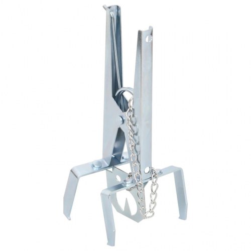 Muldvarpefælder 4 stk. galvaniseret stål sølvfarvet