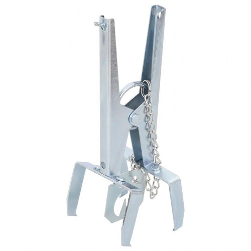 Muldvarpefælder 4 stk. galvaniseret stål sølvfarvet